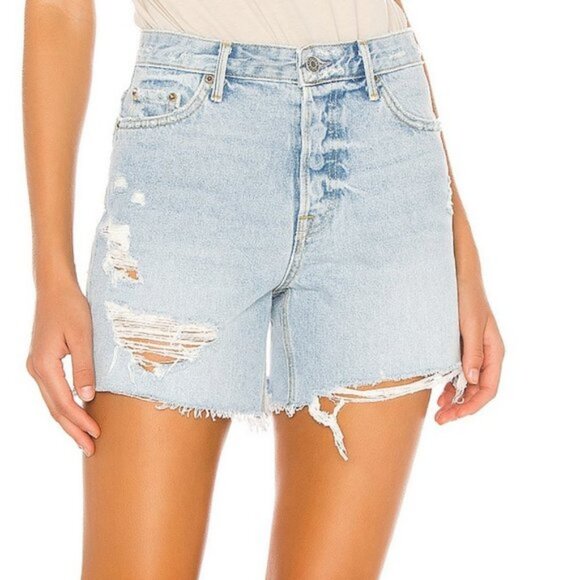 GRLFRND Jourdan High Waist Jean Shorts - 30 - Picture 1 of 15